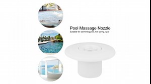 Spa Accessory Water Outlet Pool Jet Nozzle, Pool Wall Return, 2in 360° Swivel Rotatable Massage Nozzle for Spa Center Swimming Pool Massage Outdoor