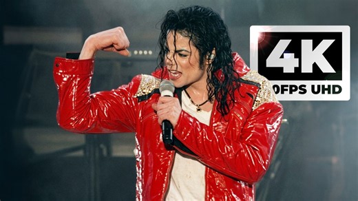 4K无敌画质！迈克尔·杰克逊《Beat It》1997年"历史巡演"巴塞尔站 | 星光修复 | 中英字幕