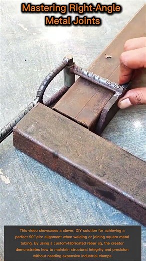 Mastering Right-Angle Metal Joints: DIY Rebar Welding Jig