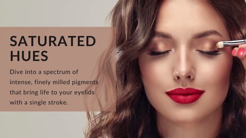 Color Me Beautiful Color Pro Single Eyeshadow, Full Pigment and Long-Lasting Pressed Powder, Cruelty-Free