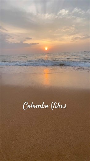 Evening Calm by the Ocean | Peaceful Beach Sunset 🌅 | Colombo Vibes