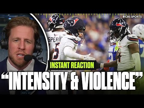 JJ Watt says Texans defense is 'pure intensity and violence' after win over Colts | Game Recap