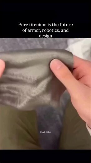 Gustavo | Elite Mindset on Instagram: "3D printed titanium fabric is created by fusing tiny layers of metal powder with high precision lasers, forming a flexible sheet that bends like cloth but keeps the strength of solid titanium. The material is built through Direct Metal Laser Sintering, a process used by advanced printers that permanently bond each layer into a single interconnected structure. This linked pattern gives the fabric a chainmail-like feel, allowing movement in every direction wh