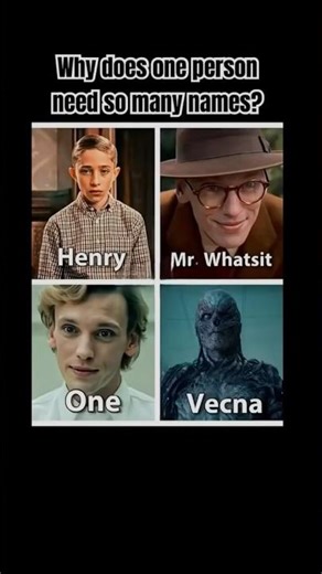 Why do he need so many names #trending #strangerthings #viralshorts