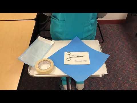 Proper wrapping, labeling, and autoclaving surgical instruments STC MAT