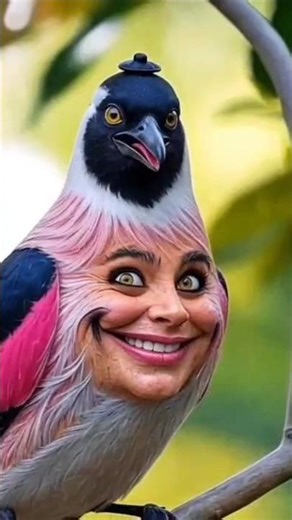 Crazy Bird Face Reveal! 🐦🤣 Funniest Bird Expression Ever | Funny Animal Shorts 2025