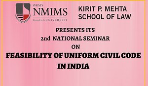 NMIMS | 2nd National Seminar on feasibility of Uniform Civil Code in India | SCC Times