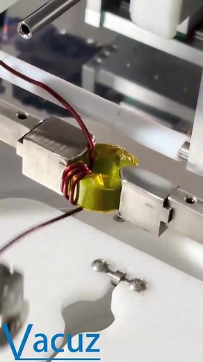 High Precision Automatic Common Mode Toroidal Inductor Core Choke CMC Crochet Hook Winding Machine #Vacuz #StatorWindingMachine​​​​​ #ToroidalWindingMachine #CoilWindingMachine #InductorWindingMachine #TransformerWindingMachine #WindingMachine​​​​​ #VacuzMachine | Vacuz Machine Factory