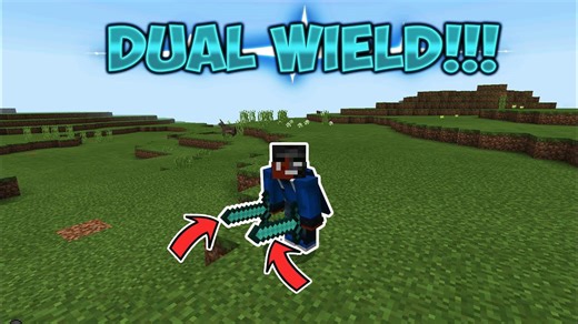 How to dual wield in MCPE 1.2! - Minecraft PE (Pocket Edition)