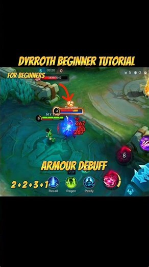 DYRROTH BEGGINERS TUTORIAL ✅#MOBA55FriendFest #MOBA55SORA #MOBA55Creator