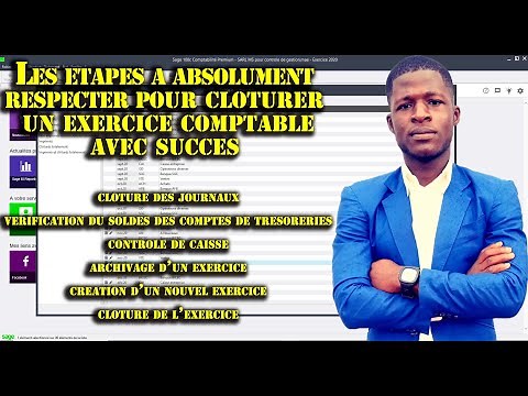 Comment cloturer un execice comptable avec sage comptabilité 100c?