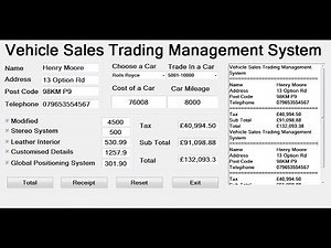 How to Create Vehicle Trading Management System in Visual Basic.Net - Tutorial 2 of 2