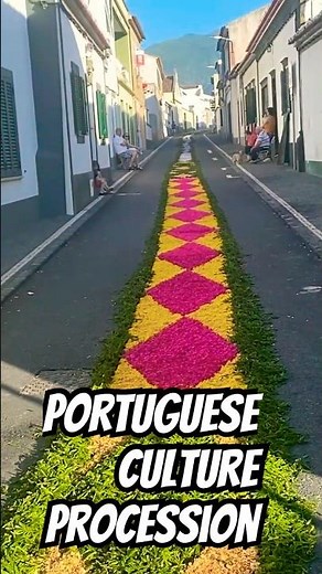 “Azorean Procession Street Flower Decorations”