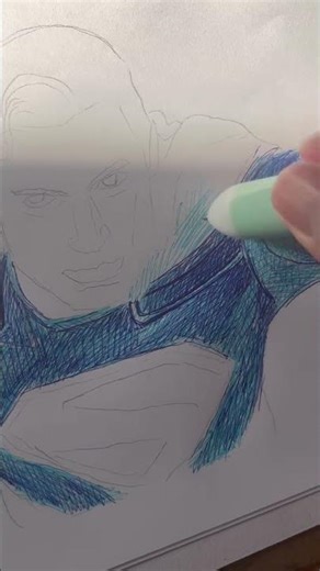Superman Drawing with Colored Pens #superman #superman2025