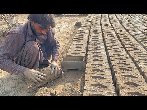 How Bricks Are Made by Hand | Traditional Method Producing Millions of Bricks | ASMR #bricks