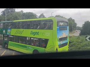 Full Route Visual Flightline 703 By Thames Valley Buses From Bracknell to Heathrow T5
