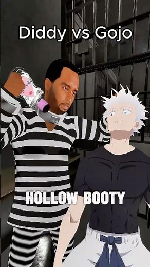 Diddy vs Gojo: Hollow Booty 🍑🤣#diddy #gojo #gojosatoru #jjk #jjkedit #jujutsukaisen #anime #vrchat