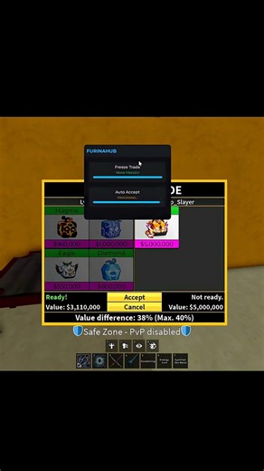 NEW Blox Fruit Trade Scam Script KEYLESS #roblox #scripting #bloxfruits #bloxfruit FurinaHub