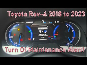 How to Turn Off Toyota Maintenance Alert (2017–2024) – RAV4 Hybrid Limited Guide!