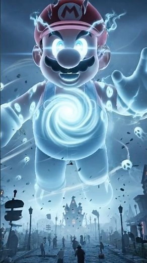 SUPER MARIO CHARACTERS as GHOSTS #scary