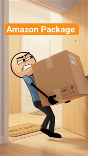 He ordered a HUGE Amazon package… #funny #comedy #amazon #usa
