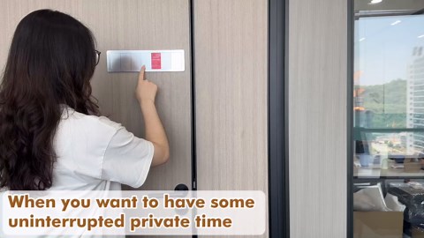 Office Door Signs,7 Options-Do Not Disturb, Out of Office, In a Meeting, Working Remotely,Please Knock, Back Soon, Come in Welcome Privacy Door Signs Available and Away for Conference Room & Meeting
