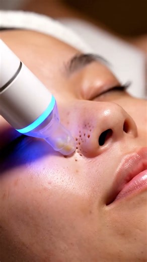 🧖‍♀️ POV Clinical Facial: Blackhead Extraction Beside Nose | Realistic Skin Flexing #shorts #asmr