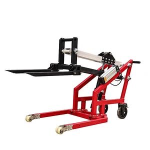 [Hot Item] Portable Semi Electric Hydraulic Hand Pallet Stacker Manual Forklift Self Lift Loading Stacker
