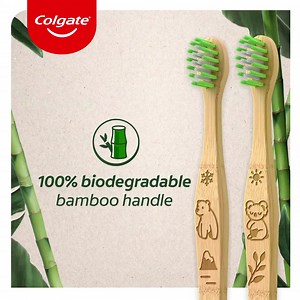 #SmileStrong with every step you take. Each one can make a big, positive impact, for you and your kids. Try Colgate’s new Natural Bamboo Toothbrush for Kids. It’s Responsibly Made with a 100% biodegradable Bamboo toothbrush handle so the whole family can go eco-friendly and Smile For Change. | Colgate