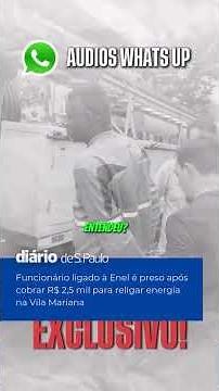 An employee linked to Enel was arrested after demanding R$ 2,500 to reconnect the power in Vila M...