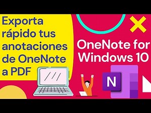 Exporta tus apuntes de OneNote for Windows 10 a PDF de manera rápida #Educación #OneNote #Microsoft