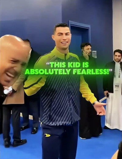 Cristiano Ronaldo Couldn't Believe What Cris Jr Did 😂🐐