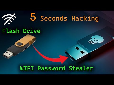How to create a WIFI password grabber using a Flash Drive | USB flash drive into a USB rubber ducky