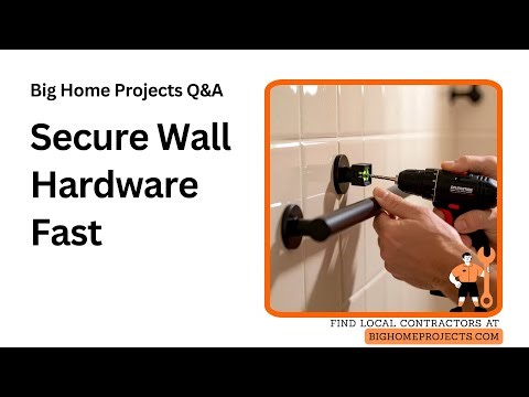 Stud Finder Toggle Drill Tile Tighten Technique Tutorial