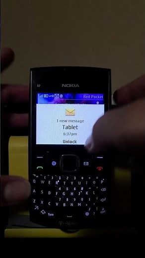 Nokia X2-01 incoming message