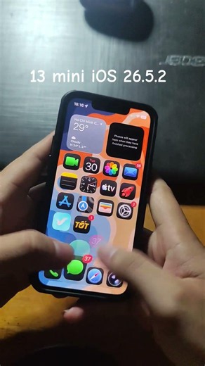 Updated my iPhone 13 mini to iOS 26.5.2, it run very smooth #iphone #13mini #mobile