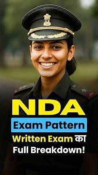 NDA Written का Full Breakdown! 🔥NDA Exam Pattern #shorts