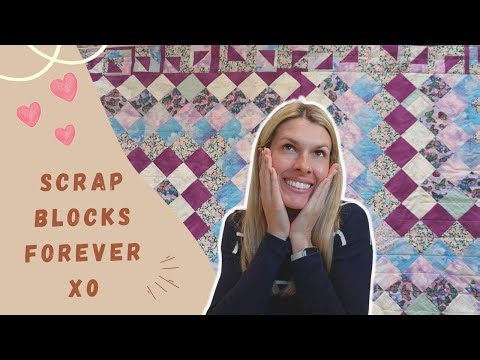 Scrappy Stash Buster Quilt | No Waste (almost) | Sewing Easy Scrap Blocks