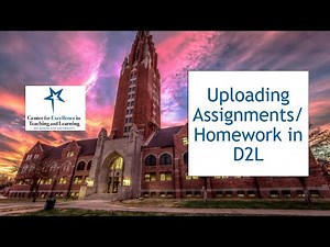 Uploading Assignments/Homework in D2L