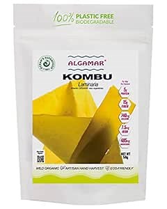 Amazon.com : ALGAMAR Kombu Healthy Seaweed 50g pack - Organic, Vegan, Gluten Free Yummy Sea Weed - Rich source of Iodine, Omega 3, and many Essential Minerals - Best for Seaweed Salad, Vegan Diet, Vegan Soup : Grocery & Gourmet Food