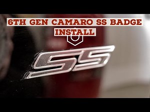 2017 chevy Camaro SS Emblem removal and install