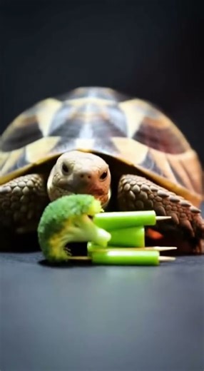 Calm Turtle ASMR 🐢 Crunchy Eating Sounds