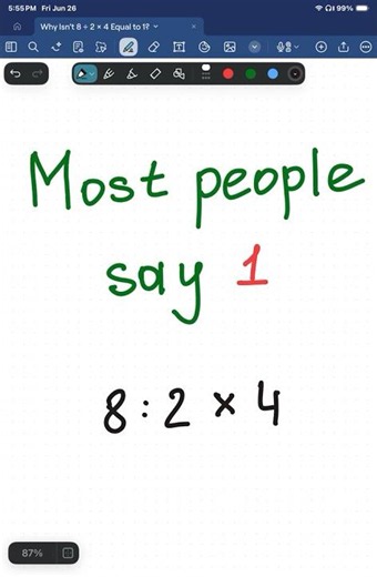 Why Isn't 8 ÷ 2 × 4 Equal to 1?
