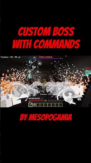 Custom Command Block Boss by Mesopgamia #minecraft #commandblock #minecraftgameplay #gaming