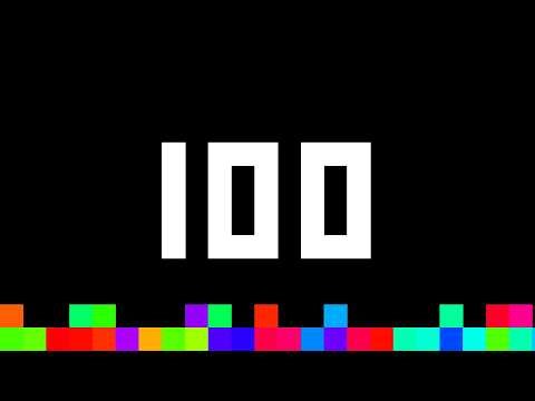 100 Seconds Timer ‐ Flowing Pixels