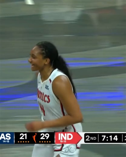 Kiki Iriafen is all smiles after her first triple of the season. 👌 Washington Mystics | #IONWNBA | WNBA on ION