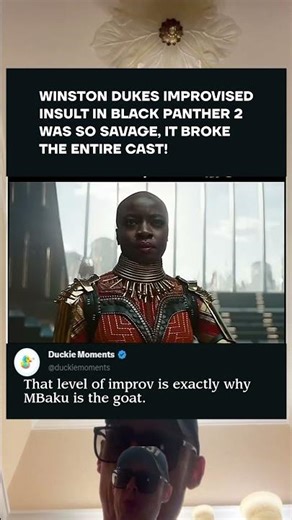 Winston Duke’s Secret Black Panther Set Habit! 🥕