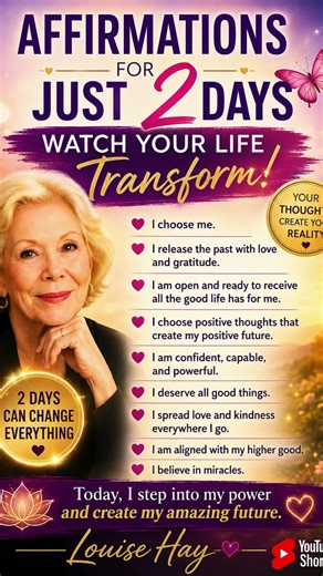Affirmations for Just 2 Days — Watch Your Life Transform ✨ | Inspired by Louise Hay #shorts