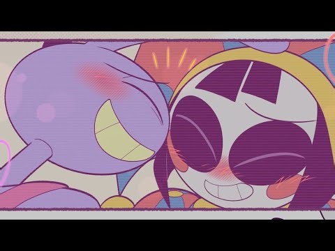Pomni Kissed Jax 💜Again ? | Pomni x Jax | The Amazing Digital Circus Comic Dub