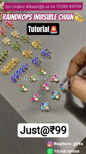 DIY Beads Invisible Chain Necklace 🪷| Handmade Jewelry Tutorial🚨 Jewellery Making at home 🏡